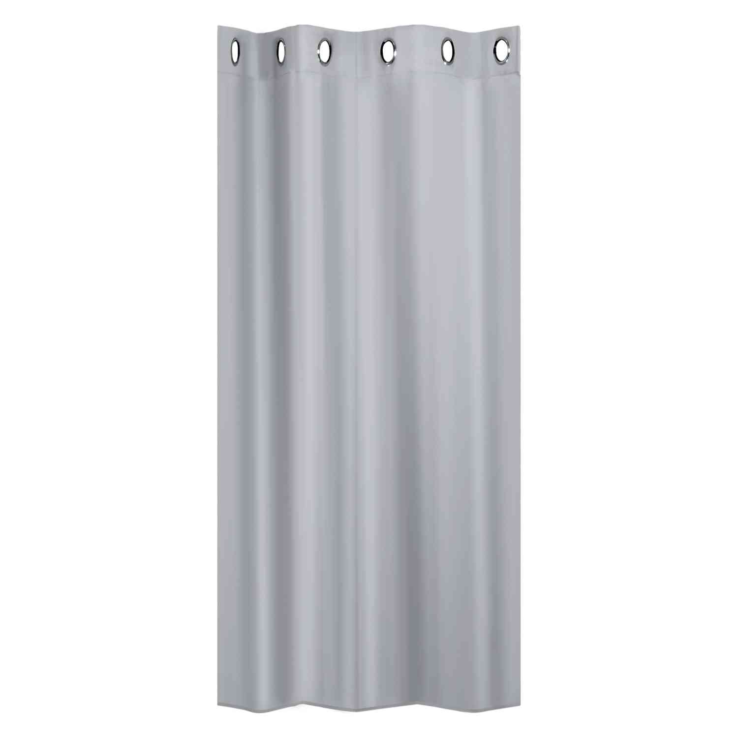 Cortina Blackout Corta Ventanas Hogar 214x160 2 Piezas Gris