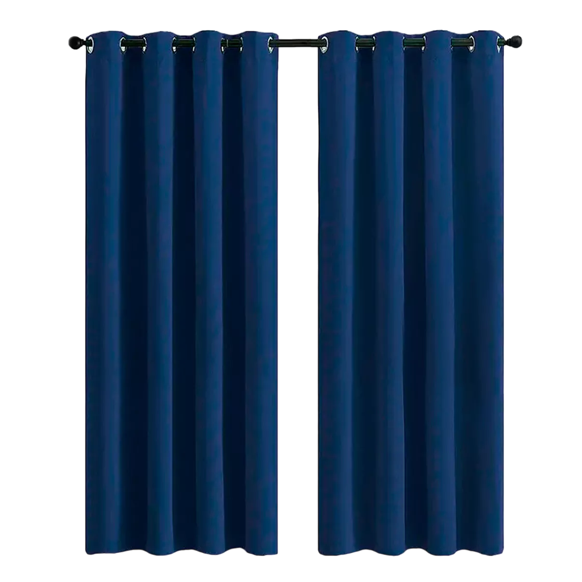 Foto 2 pulgar | Cortinas Blackout Aislamiento Térmico 2 Paneles 215 x 135 cm Azul Oscuro