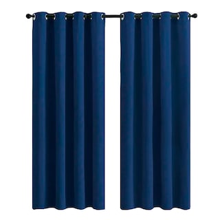 Foto 1 | Cortinas Blackout Aislamiento Térmico 2 Paneles 215 X 135 Cm color Azul Oscuro