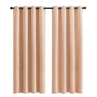 Foto 1 | Cortinas Kitul Blackout Plus Aislamiento Térmico 2 Paneles Color Beige