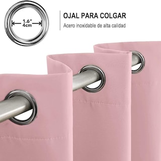 Foto 2 | Cortinas Blackout Para Bloquear Luz Y Ruido Rosa Kyuden Home