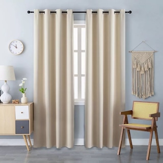 Foto 3 | Cortinas Blackout Para Bloquear Luz Y Ruido Beige Kyuden Home