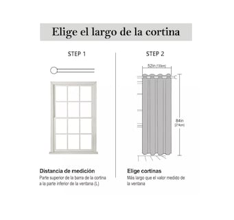 Foto 4 | Cortina Black Out Decoracion Textil Hogar Adornos 132x214cm T
