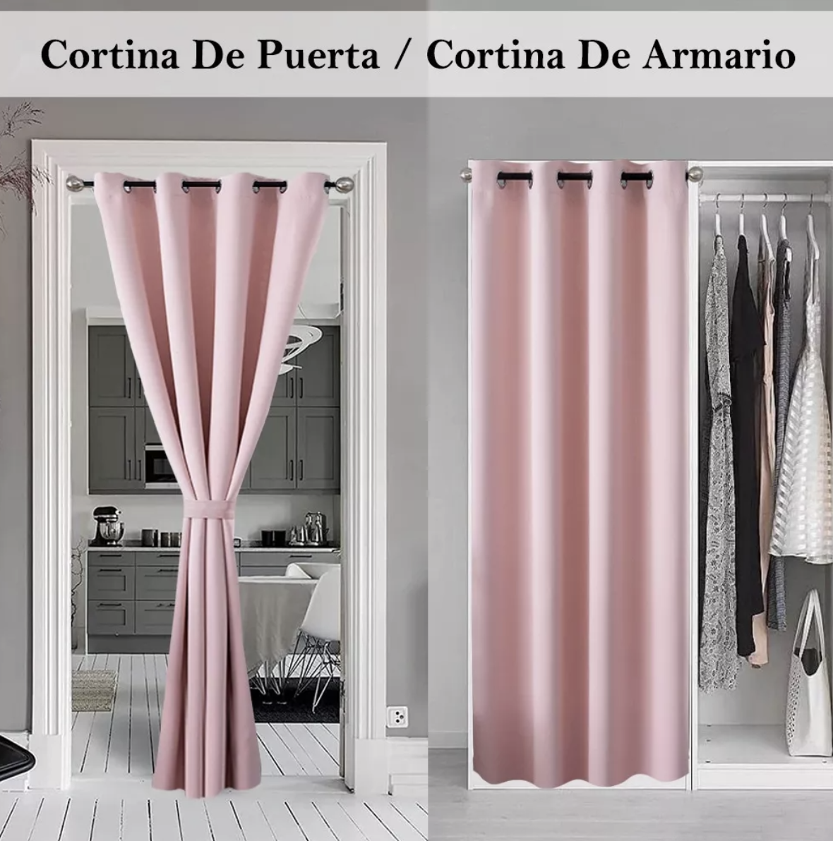 Foto 5 | Cortina Black Out Decoracion Textil Hogar Adornos 132x214cm T