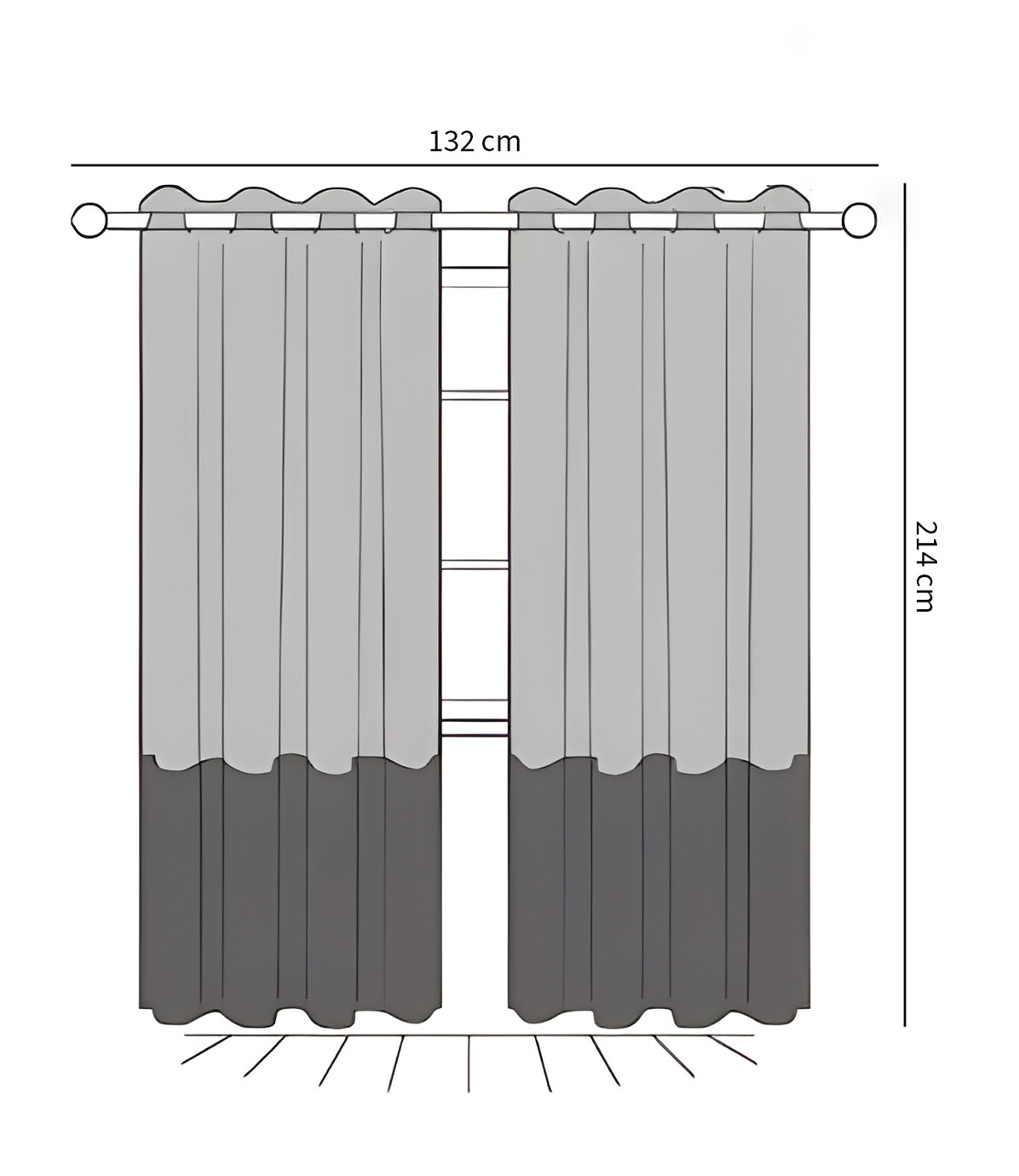 Foto 7 pulgar | Cortinas Black Out Para Recamara Ventanas Modernas 132x214cm