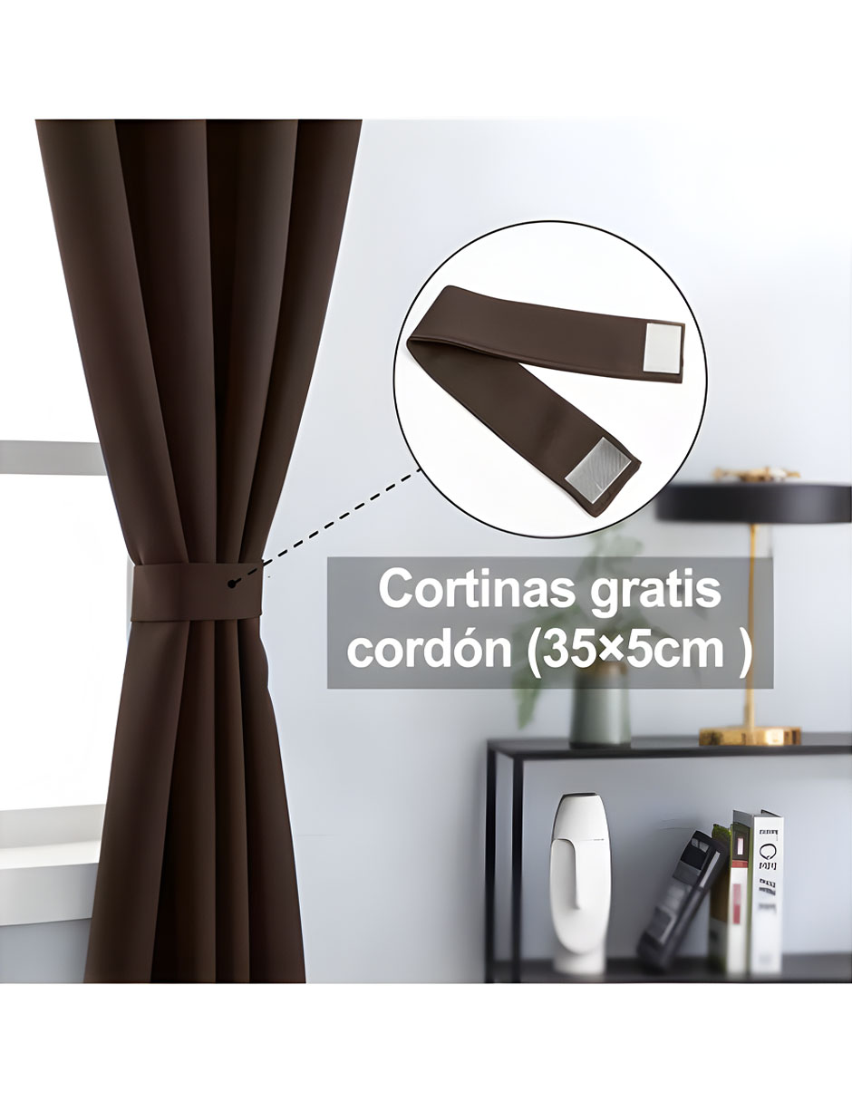 Foto 2 | Cortinas Black Out Decoracion Textil Hogar Adornos 132x214cm