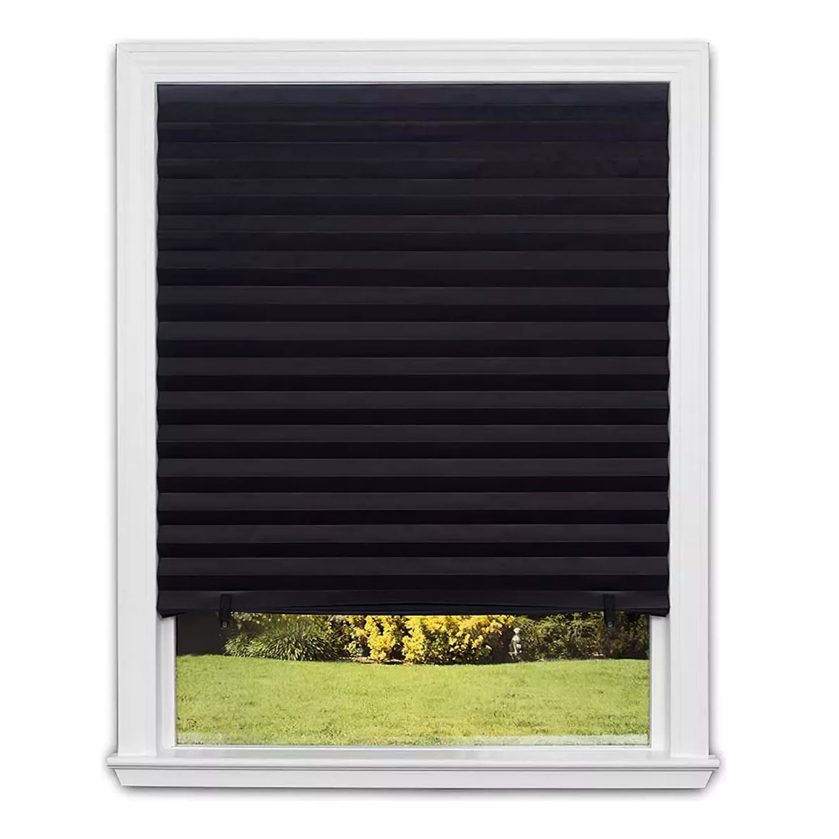 Cortina De Blackout Plisada Para Ventana, Bloquea Luz Eo Safe Imports  Esi-15630 Negro