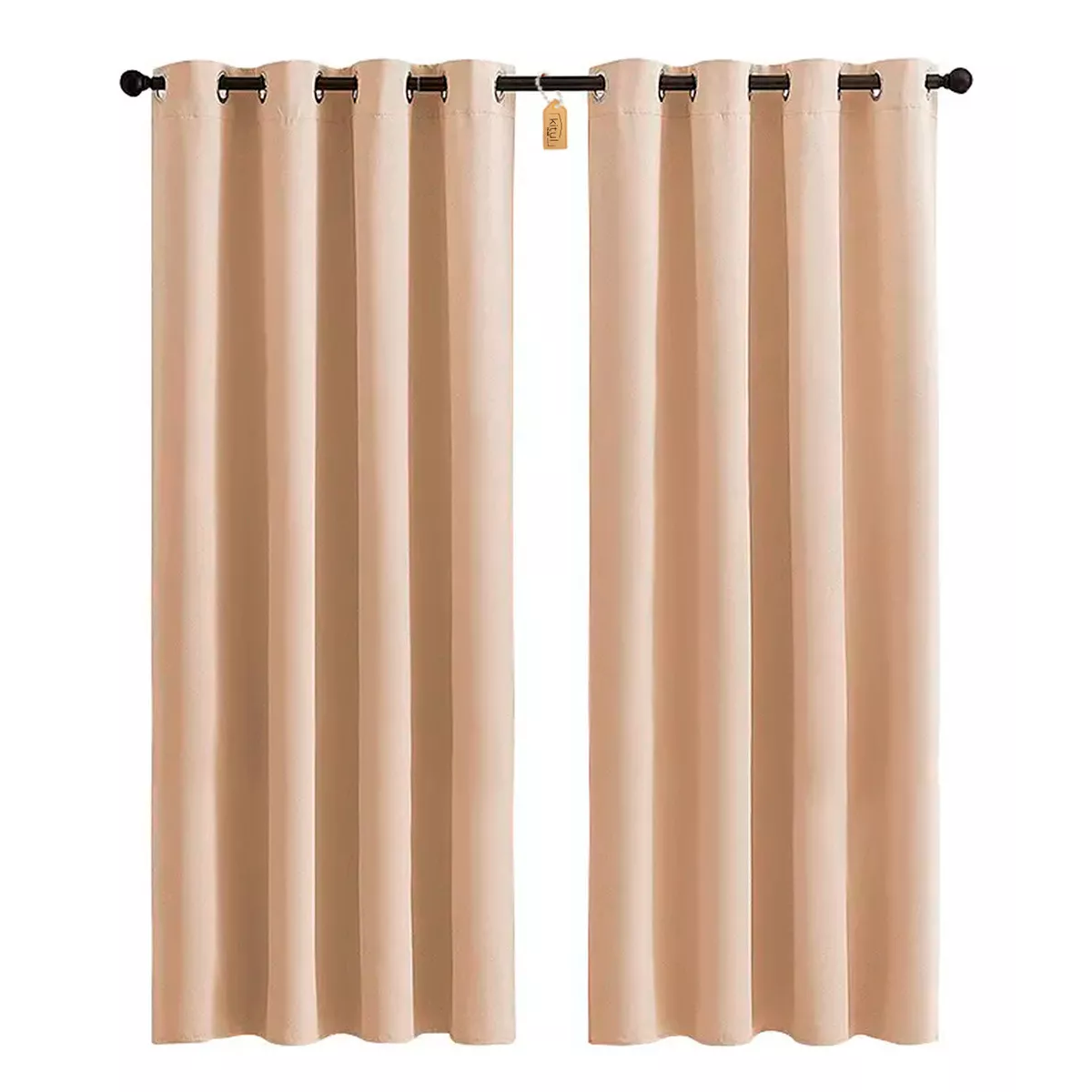 Foto 2 pulgar | Cortinas Plus Aislamiento Térmico Blackout 2 Paneles 215 X 135 cm Beige