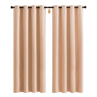 Foto 1 | Cortinas Plus Aislamiento Térmico Blackout 2 Paneles 215 X 135 cm Beige