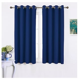 Foto 4 | Cortinas Blackout 2 Paneles 215 X 135 cm Azul Marino