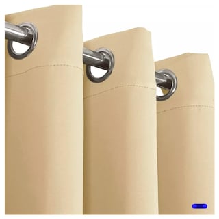 Foto 4 | Cortinas Blackout 2 Paneles 215 X 135 cm Beige