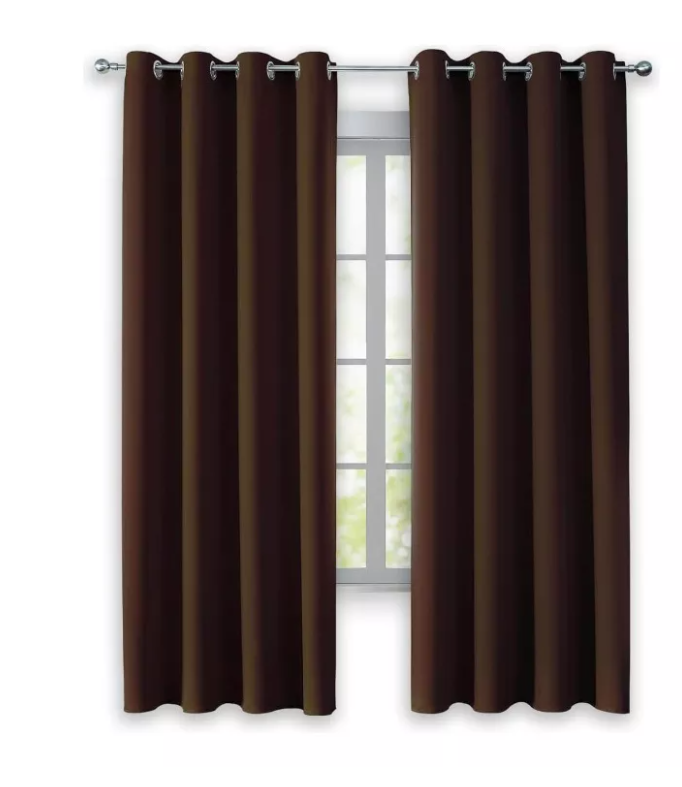 Cortina Blackout Para Ventana 132x213cm, 2 Piezas