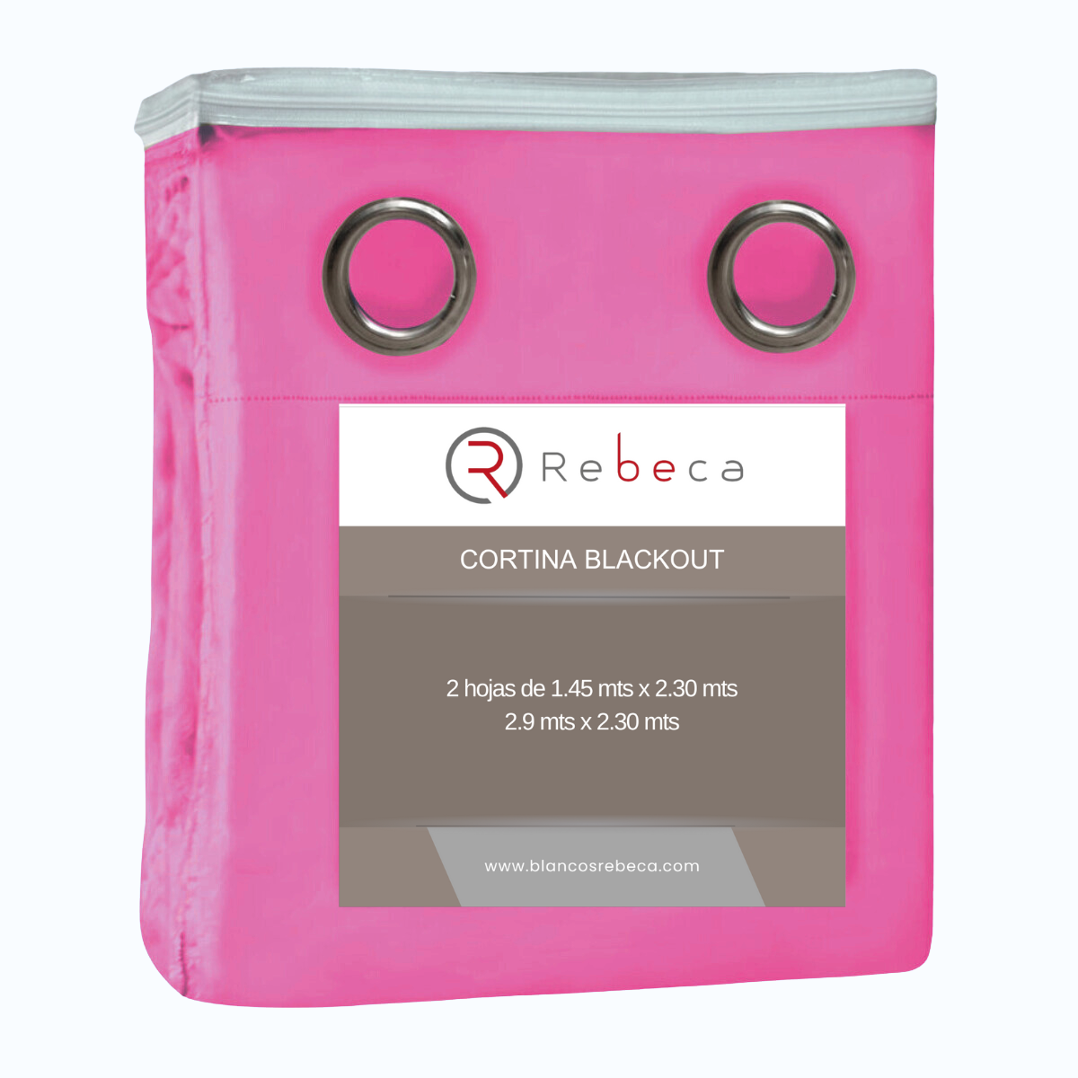 Foto 6 pulgar | Cortina Blackout Rebeca -2 Paneles Calidad Premium 95% Oscuridad -290 X 230 Cm – Rosa