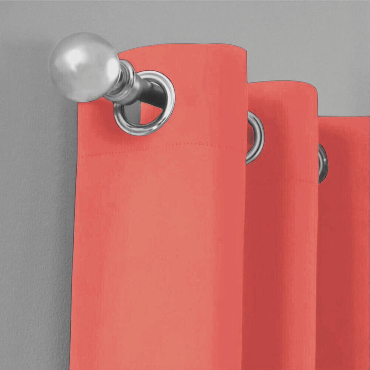 Foto 3 pulgar | Cortina Blackout Rebeca -2 Paneles Calidad Premium 95% Oscuridad -290 X 230 Cm – Naranja Coral