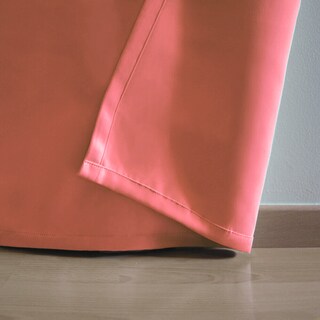 Foto 3 | Cortina Blackout Rebeca -2 Paneles Calidad Premium 95% Oscuridad -290 X 230 Cm – Naranja Coral