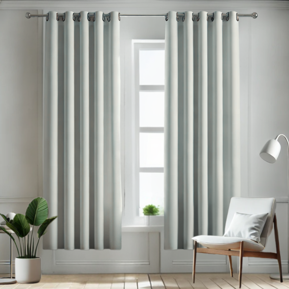 Foto 2 pulgar | Cortina Blackout Rebeca -2 Paneles Calidad Premium 95% Oscuridad -274 X 213 Cm – Gris Perla