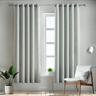 Foto 1 | Cortina Blackout Rebeca -2 Paneles Calidad Premium 95% Oscuridad -274 X 213 Cm – Gris Perla