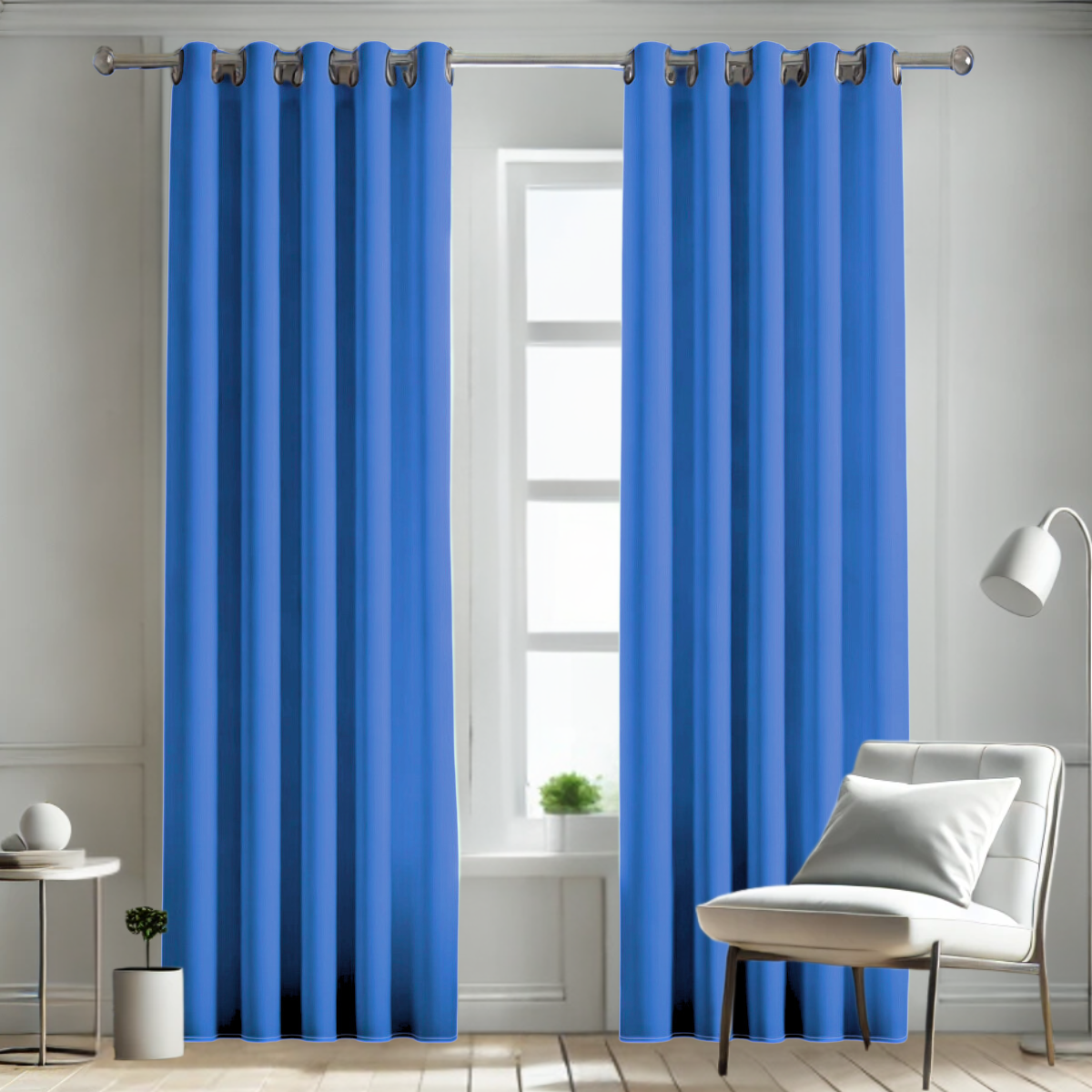 Cortina Blackout Rebeca -2 Paneles Calidad Premium 95% Oscuridad -290 X 230 Cm – Azul Celeste