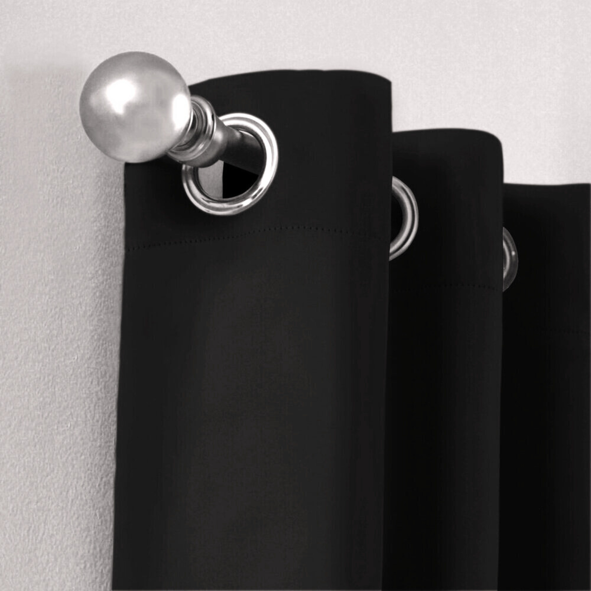Foto 3 pulgar | Cortina Blackout Rebeca -2 Paneles Calidad Premium 95% Oscuridad -290 X 230 Cm – Negro