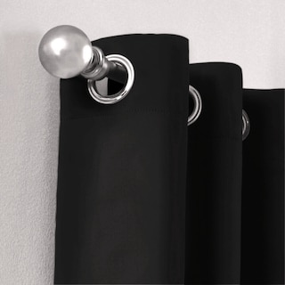 Foto 2 | Cortina Blackout Rebeca -2 Paneles Calidad Premium 95% Oscuridad -290 X 230 Cm – Negro