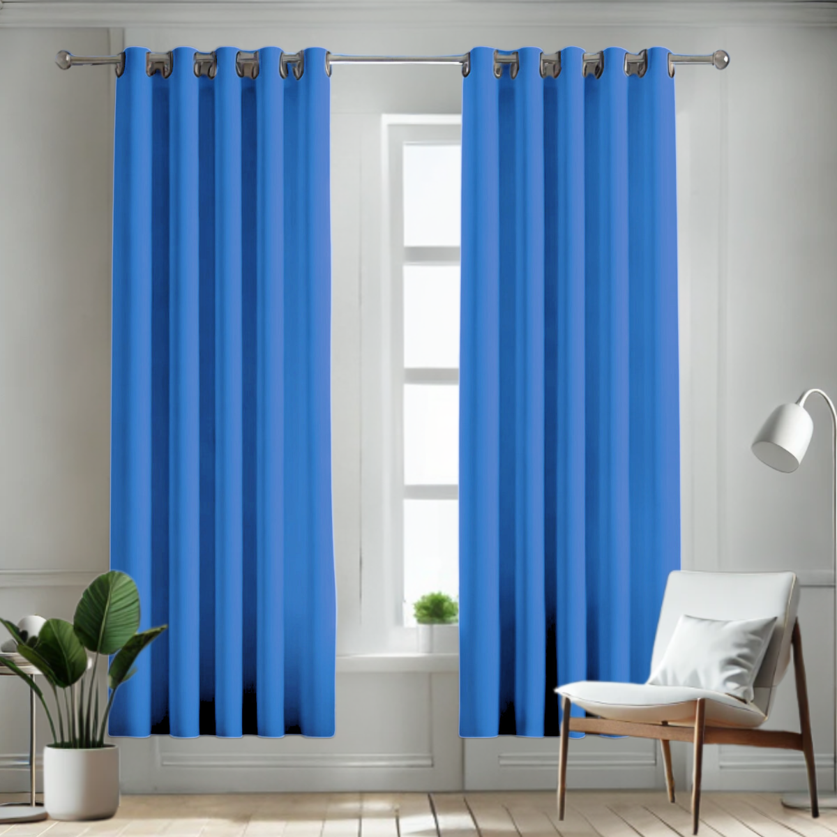 Foto 2 pulgar | Cortina Blackout Rebeca -2 Paneles Calidad Premium 95% Oscuridad -274 X 213 Cm – Azul Celeste