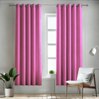Foto 1 | Cortina Blackout Rebeca -2 Paneles Calidad Premium 95% Oscuridad -274 X 213 Cm – Rosa