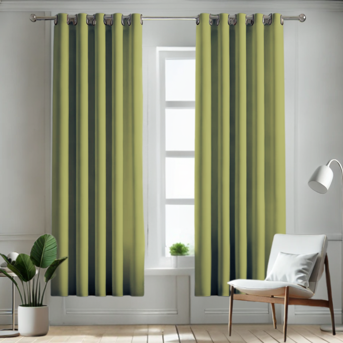 Foto 2 pulgar | Cortina Blackout Rebeca -2 Paneles Calidad Premium 95% Oscuridad -274 X 213 Cm – Verde Olivo