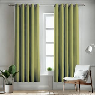 Foto 1 | Cortina Blackout Rebeca -2 Paneles Calidad Premium 95% Oscuridad -274 X 213 Cm – Verde Olivo
