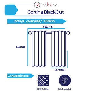Foto 5 | Cortina Blackout Rebeca -2 Paneles Calidad Premium 95% Oscuridad -274 X 213 Cm – Verde Olivo