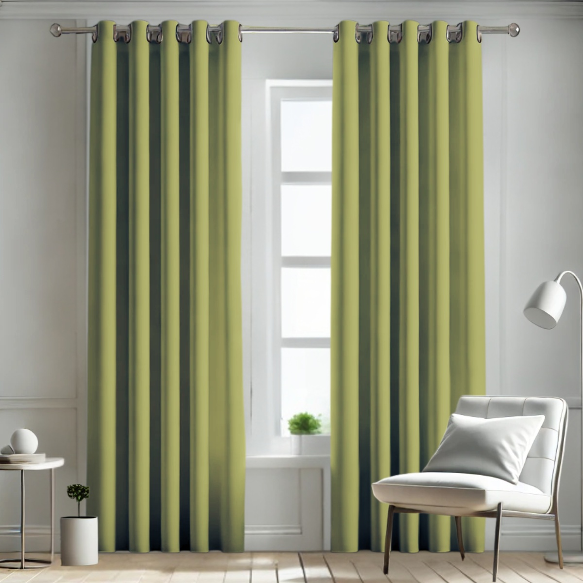 Cortina Blackout Rebeca -2 Paneles Calidad Premium 95% Oscuridad -290 X 230 Cm – Verde Olivo