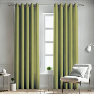 Foto 1 | Cortina Blackout Rebeca -2 Paneles Calidad Premium 95% Oscuridad -290 X 230 Cm – Verde Olivo