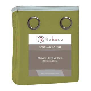 Foto 5 | Cortina Blackout Rebeca -2 Paneles Calidad Premium 95% Oscuridad -290 X 230 Cm – Verde Olivo