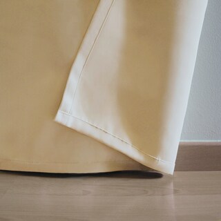 Foto 3 | Cortina Blackout Rebeca -2 Paneles Calidad Premium 95% Oscuridad -274 X 213 Cm – Arena