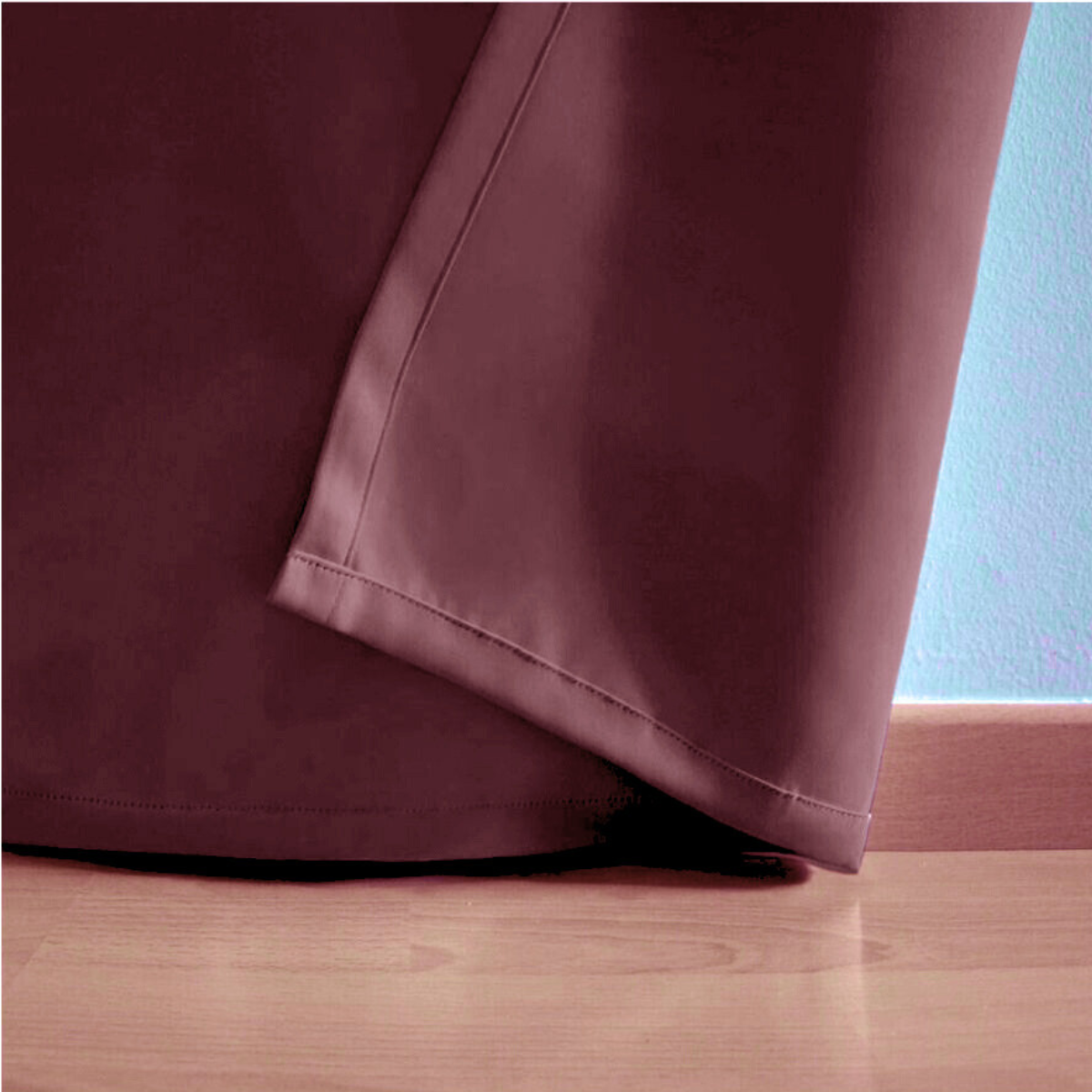 Foto 4 pulgar | Cortina Blackout Rebeca -2 Paneles Calidad Premium 95% Oscuridad -274 X 213 Cm – Vino