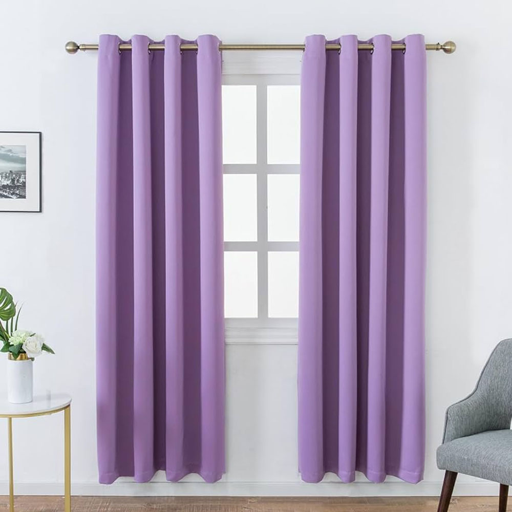Foto 3 pulgar | Cortinas Blackout Para Bloquear Luz Y Ruido Lila Kyuden Home