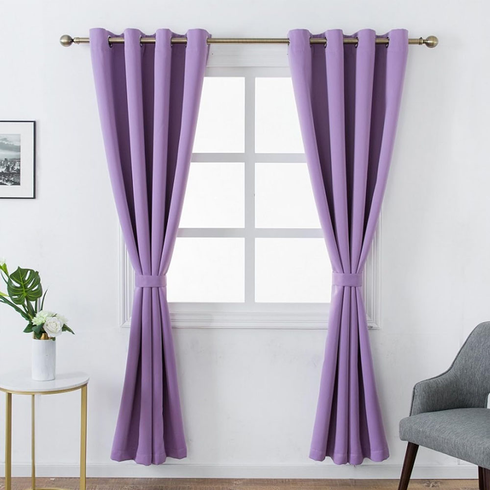 Foto 5 pulgar | Cortinas Blackout Para Bloquear Luz Y Ruido Lila Kyuden Home