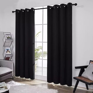 Foto 2 | Cortinas Blackout Para Bloquear Luz Y Ruido Negro Kyuden Home