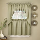 Set De Cortinas De Cocina Sweet Home Collection Ribcord Sage - Venta Internacional.