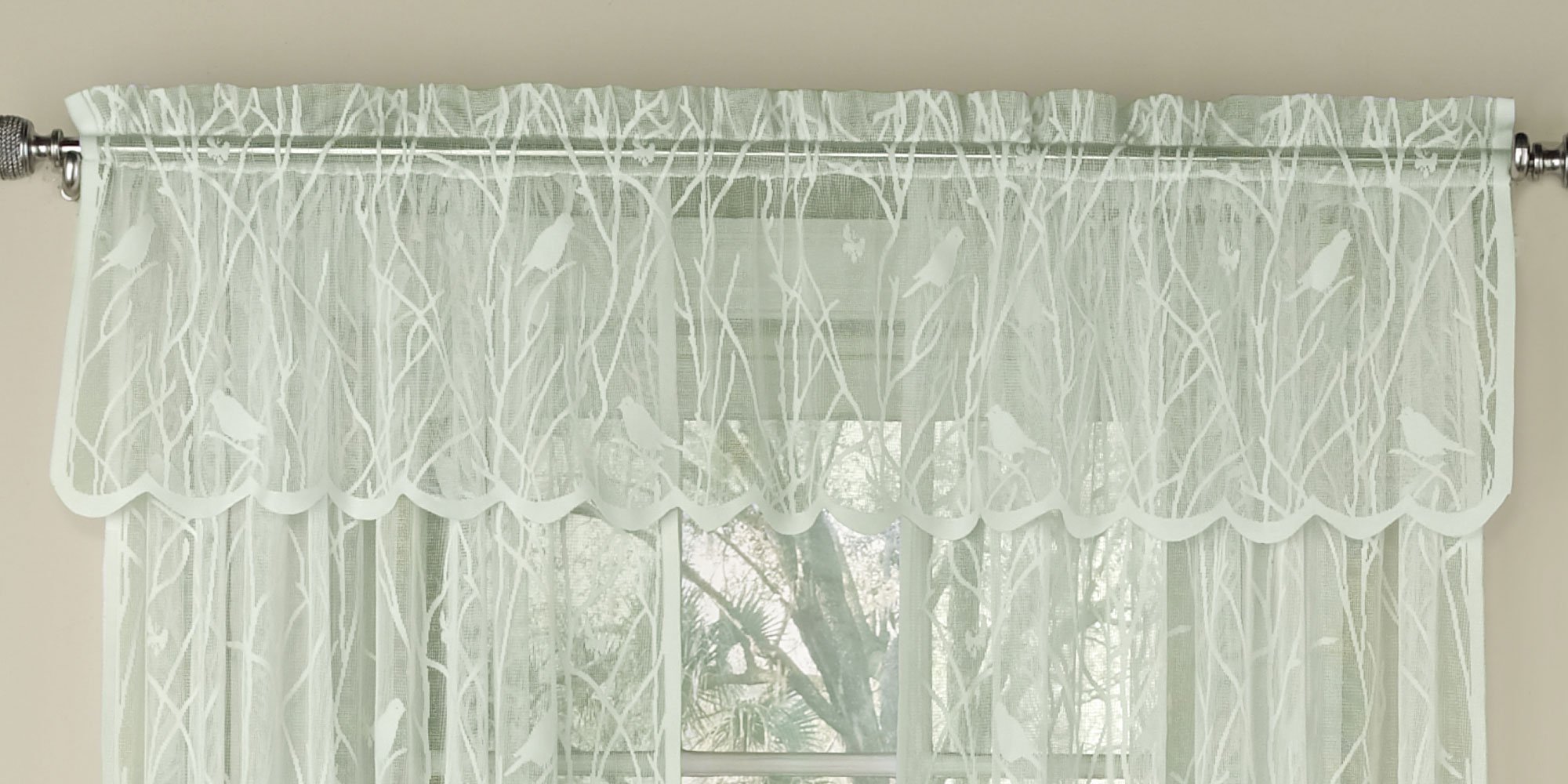 Foto 2 pulgar | Cortina Sweet Home Collection Songbird Ivory (paquete De 24) - Venta Internacional.