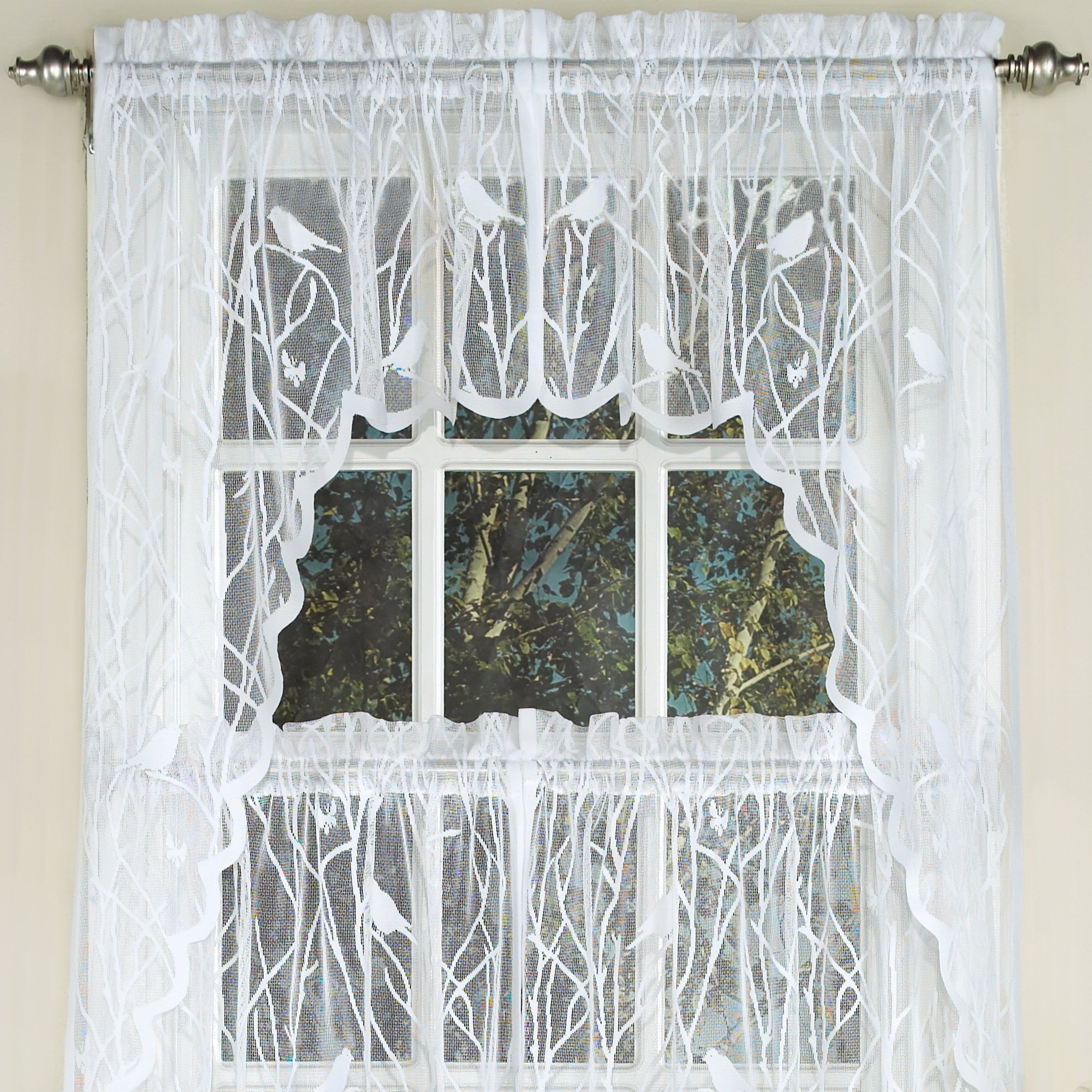 Foto 1 | Cortina Sweet Home Collection Songbird, 24 Unidades, Color Blanco - Venta Internacional.