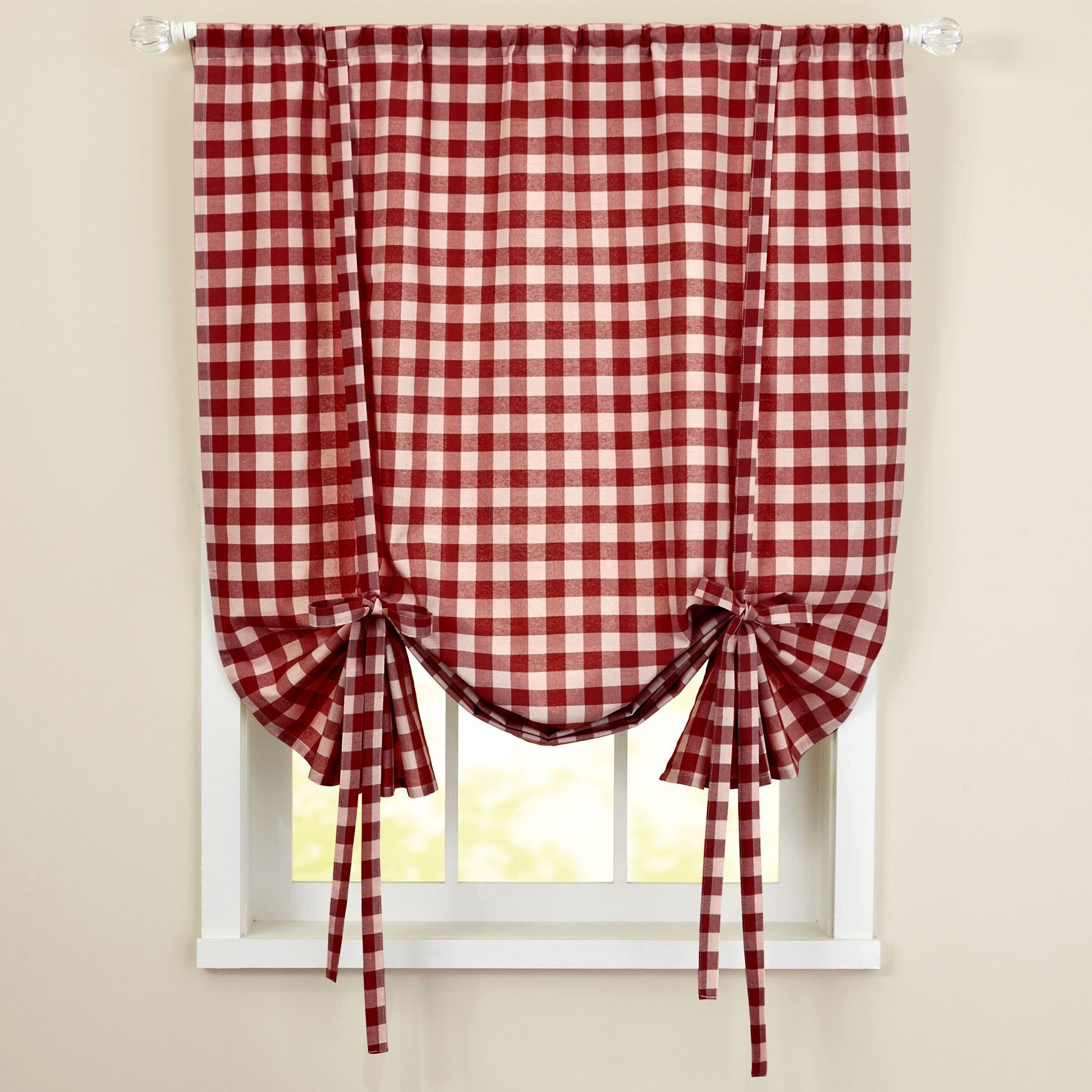Foto 2 pulgar | Panel De Cortina Para Ventana De Cocina Sweet Home Buffalo Check, 160 X 160 Cm - Venta Internacional.