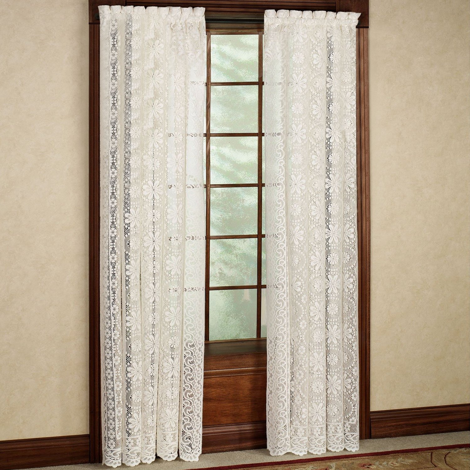 Foto 2 pulgar | Cortinas De Ventana De La Colección Sweet Home Hopewell, Color Blanco - Venta Internacional.