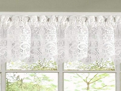 Foto 1 | Cortina De Cocina Valance Sweet Home Collection Hopewell White - Venta Internacional.