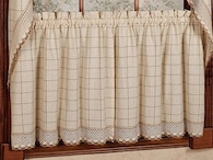 Cortinas Para Ventanas De Cocina, Colección Sweet Home Adirondack - Venta Internacional.