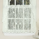 Cortina Para Ventana De Cocina, Colección Sweet Home, Songbird, Color Marfil - Venta Internacional.