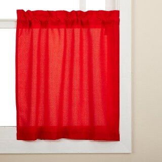Foto 1 | Tratamiento Para Cortinas Sweet Home Collection Ribcord, 36 Cm, Color Rojo - Venta Internacional.