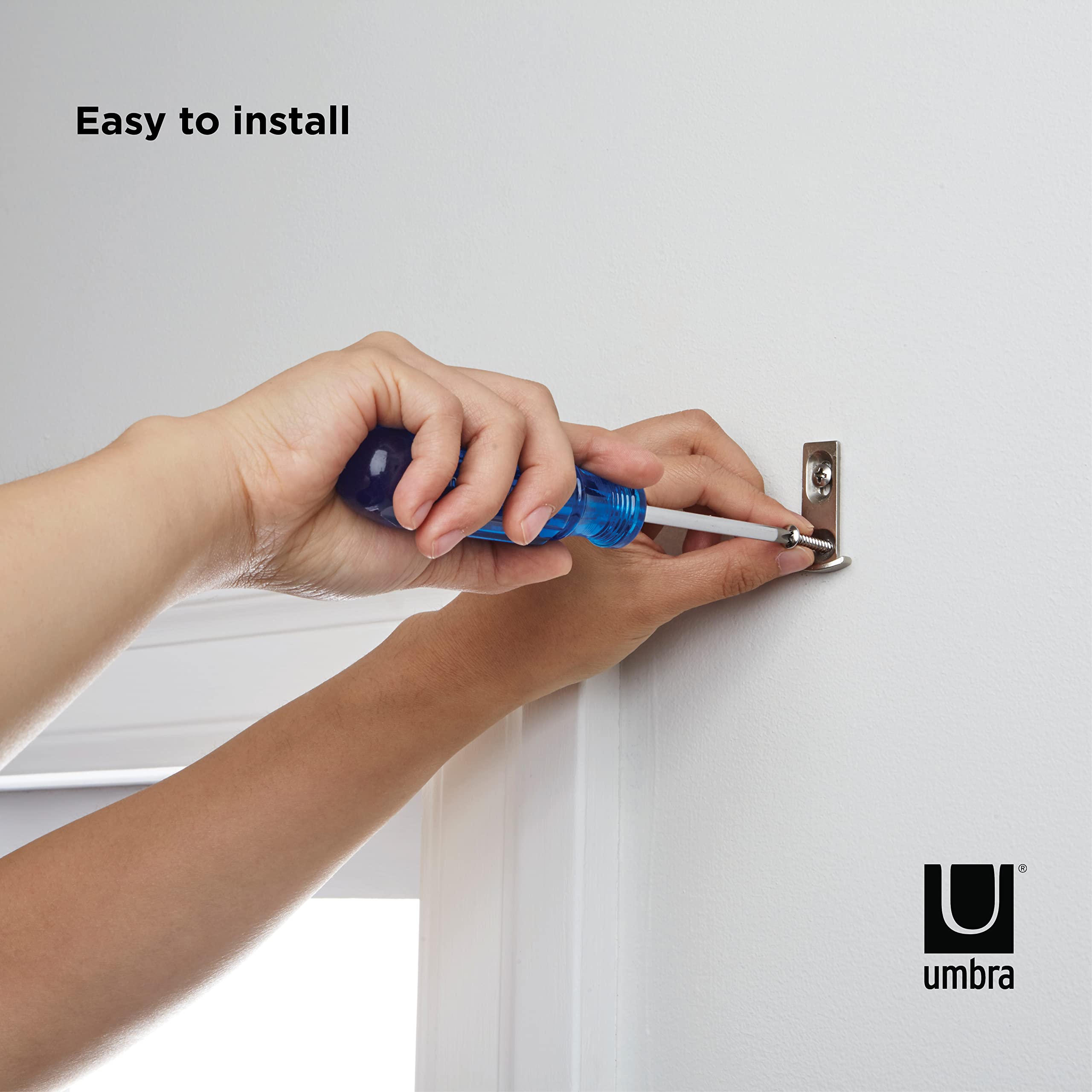Foto 5 pulgar | Juego De Barras Para Cortinas Umbra Twilight Double, 122-224 Cm, Níquel Mate - Venta Internacional.