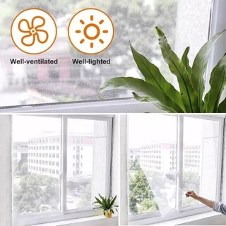 Foto 6 | Paquete De 5 Mosquiteras Para Ventanas, 130 X 150 Cm, Antimosquitos - Venta Internacional.