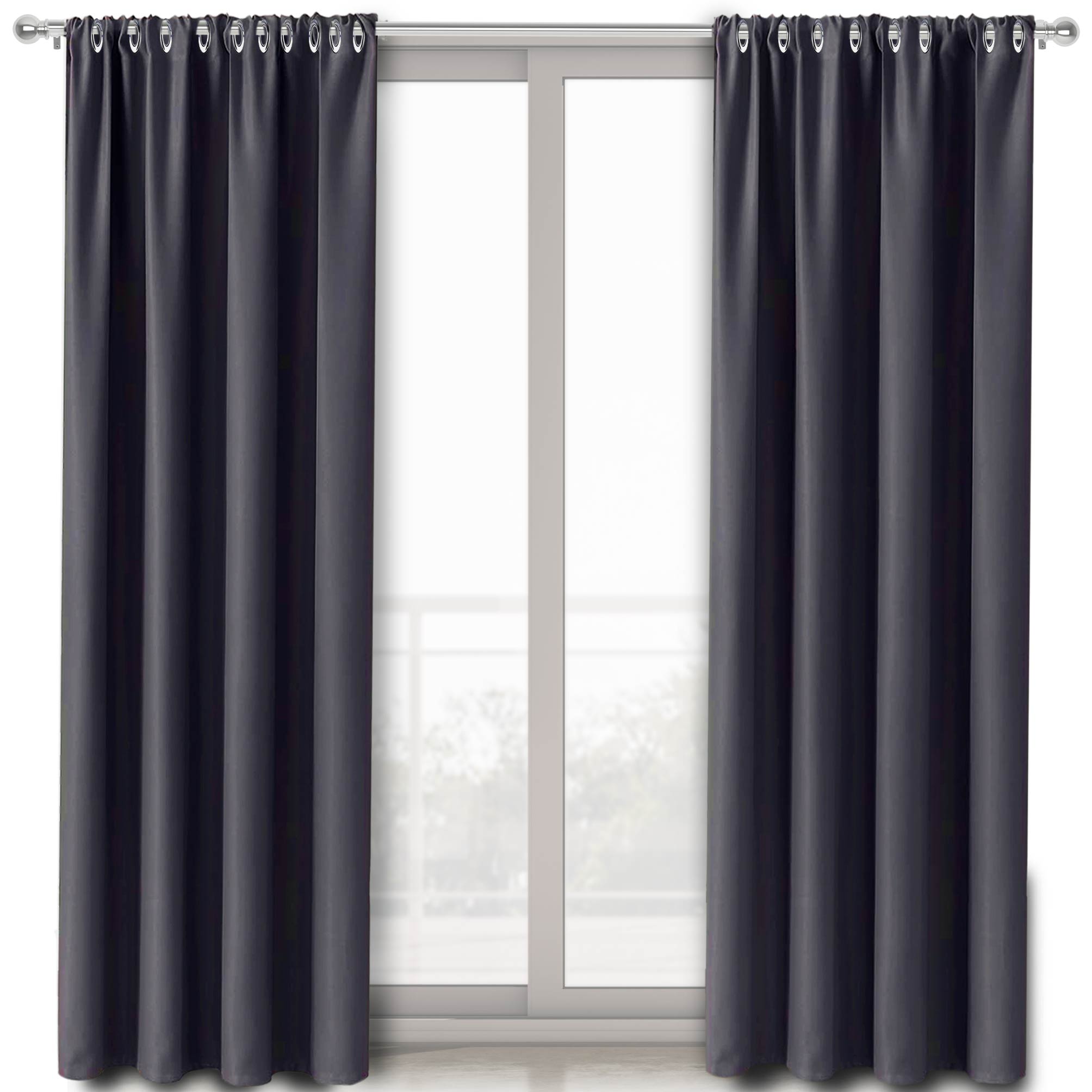 Foto 2 pulgar | Magma Life Cortinas Blackout Con Aislamiento Térmico, Juego De 2 Piezas, Tela Suave 100% Poliéster 160x213 Cm Color Gr