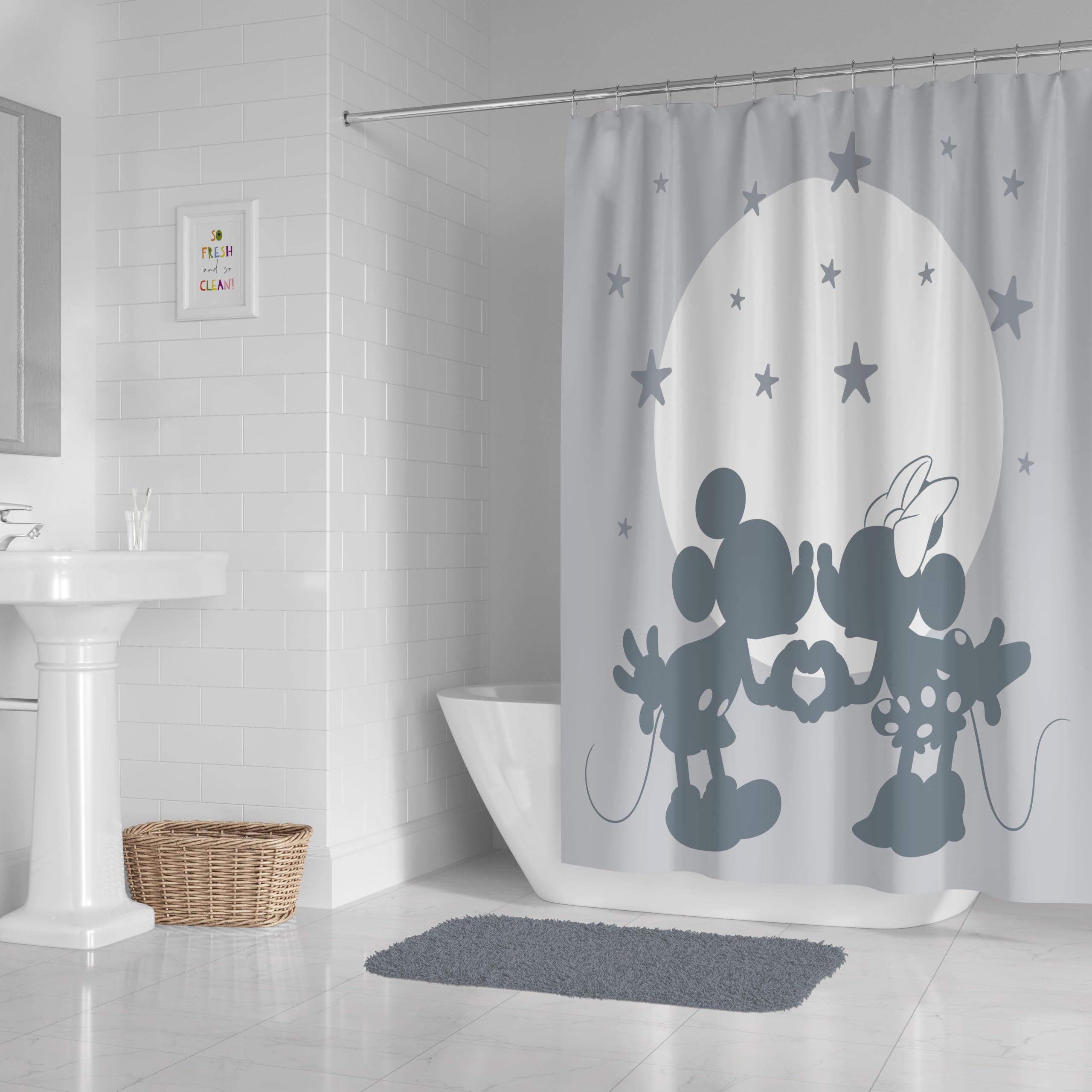 Foto 3 pulgar | Cortina De Baño Jay Franco Disney Mickey Minnie Mouse Kids - Venta Internacional.